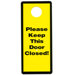 Garage and Basement Door Safety Sign