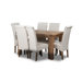 Elegance Solid Oak Fixed Top Dining Table
