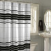 Racer Stripe Fabric Shower Curtain