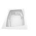71.5" x 53.75" Whirlpool Arm-Rest Bath Tub