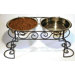 Stainless Steel Scroll Work Double Diner