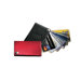 -CFan-Out Business Credit Card Holder with Contrast Stitching in Black