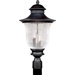 3 Light 12" Outdoor Cast Aluminum Post Lantern