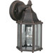 One Light Outdoor Wall Lantern in Painted Rust