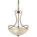 3 Light Bowl Inverted Pendant
