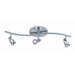 Rocket Three Light Track in Brushed Nickel