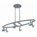 Rocket Six Light Chandelier in Brushed Nickel