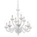 Milk Glass 12 Light Chandelier
