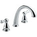 Leland Double Handle Deck Mount J Spout Roman Tub Faucet