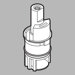 Brass and Stainless Steel Plate Retaining Stem Unit