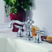 Victorian Double Handle Deck Mount Roman Tub Faucet