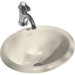 Intaglio Self-Rimming Bathroom Sink in Almond