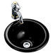 Compass Self Rimming or Undermount Bathroom Sink in Black Black