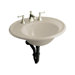 Iron Works Bathroom Sink with Sandbar Exterior and 8" Centers