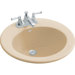 Radiant Self-Rimming Bathroom Sink in Mexican Sand with 4" Centers