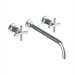 Purist Double Handle Wall Mount Lavatory Faucet Trim with 12" Spout
