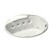 RiverBath 66" Round Whirlpool Bath Tub with Chromatherapy