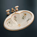Prairie Flowers Design on Cantana Self Rimming Bathroom Sink
