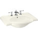 Devonshire Bathroom Sink in Biscuit with 4" Centers