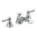 Pinstripe Widespread Bathroom Faucet with Double Lever Handles