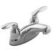 Coralais Centerset Bathroom Faucet with Double Lever Handles