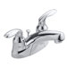 Coralais Centerset Bathroom Faucet with Double Lever Handles