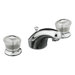 Coralais Widespread Bathroom Faucet with Double Knob Handles