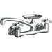 Clearwater Wall Mounted Sink Faucet with Double Cross Handles