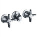 Triton Wall Mounted Bathroom Sink Faucet with Double Cross Handles