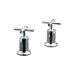 Purist Double Handle Deck Mount Tub Only Faucet Trim Cross Handle