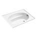 Windward 5' Bath with Three-Sided Integral Tile Flange with Drop-In Installation in White