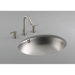 Bachata Stainless Steel Bathroom Sink with Overflow