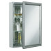 Single Door 20" x 26" Aluminum Medicine Cabinet with Decorative Frame