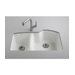 Wheatland Five Hole Offset Undercounter Double Kitchen Sink
