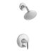 Mistos Shower Faucet Trim with Push Button Diverter