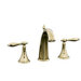 Finial Widespread Bathroom Faucet with Double Lever Handles