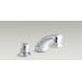 Coralais Widespread Bathroom Sink Faucet with Sculptured Acrylic Handles
