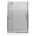 Finial Frameless Pivot Shower Door with 0.375" Thick Crystal Clear Glass, 30.25" - 32.75" x 72.25"