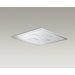 Watertile Ambient Rain Overhead Square 22-Nozzle Shower Panel with Stimulating Spray