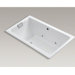 Tea-For-Two 66" x 36" Drop-in Bubblemassage Bath with White Airjet Color