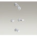 Coralais Bath / Shower Trim Set with Lever Handles and Slip-Fit Spout, Valve Not included