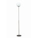 One Light Floor Lamp in Matte Chrome