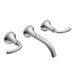 Icon Two Handle Widespread Wall Mount Low Arc  Bathroom Faucet