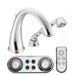 Kingsley High Arc Roman Tub Faucet with Hand Shower Iodigital Technology