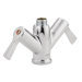 Commercial Single Hole Faucet with Double Lever Handle
