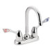 M-Bition Desk Mount Widespread Faucets with Spout Reach and Double Wrist Blade Handle