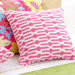 Bright Stuff Links 18" Decorative Pillow in Pink