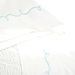 Embroidered Hem White Sheet Set