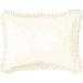 Classic Ruffle Boudoir Pillow in Ivory