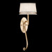 Allegretto Gold One Light Wall Sconce in Burnished Gold Leaf